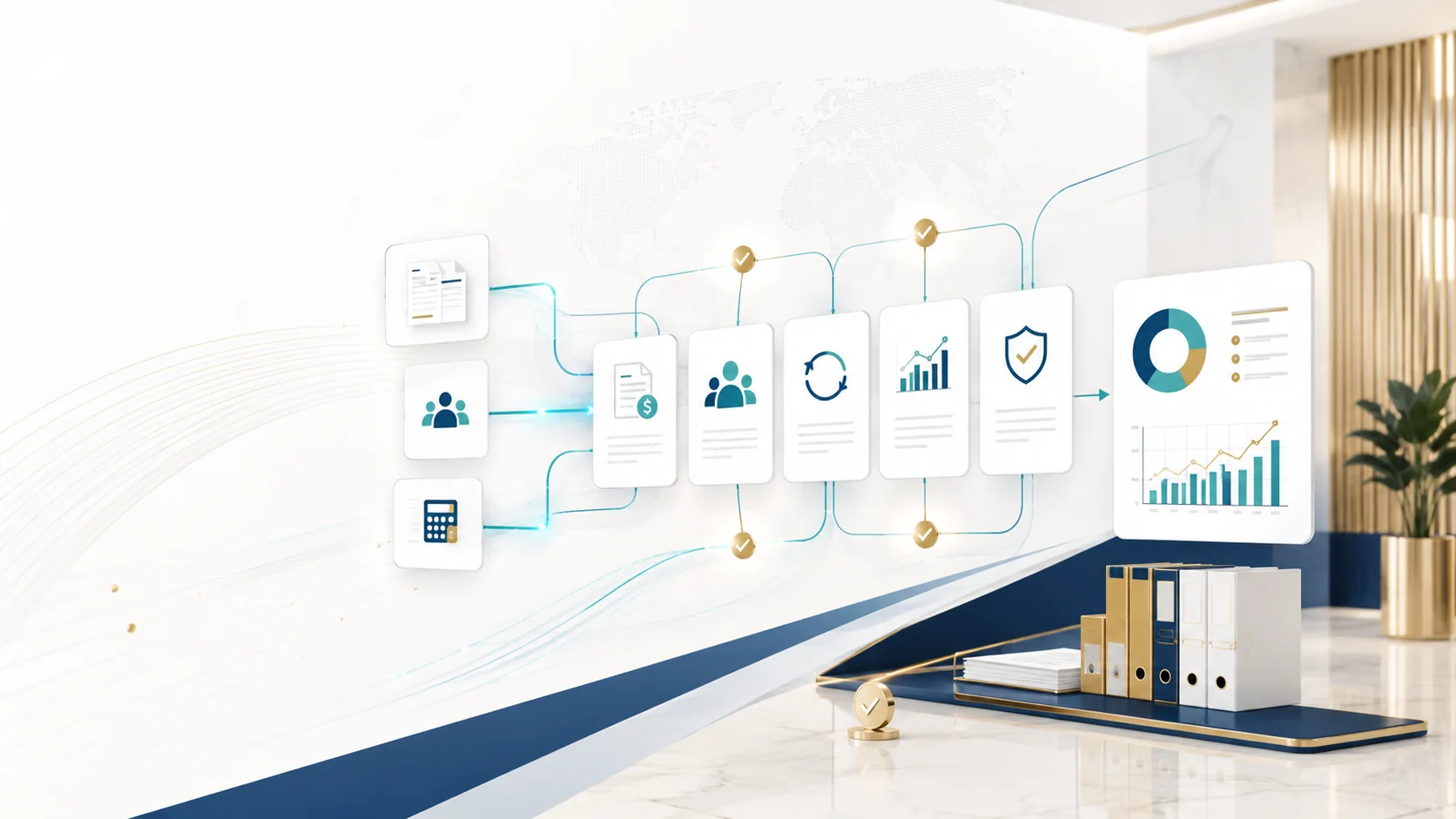 Finance & Business Process Outsourcing visual for Strivano advisory service